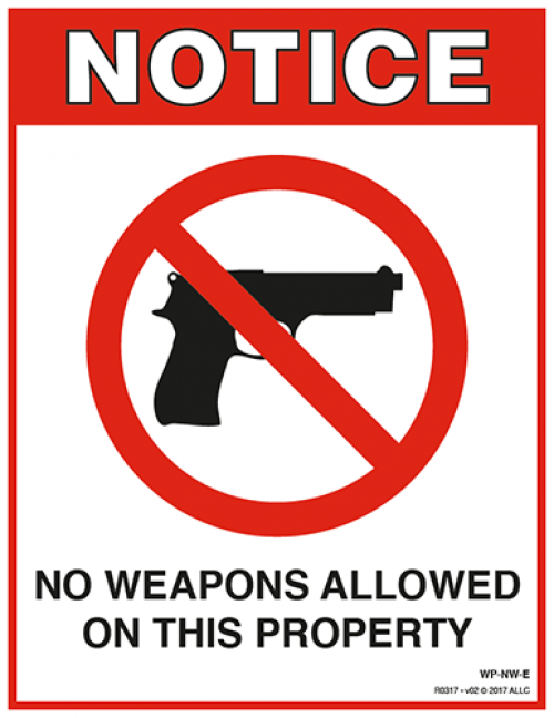 No Weapons Allowed Poster 129734