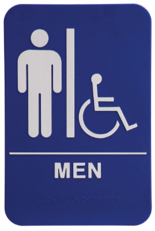 Men (w/wheelchair) ADA Sign 132658